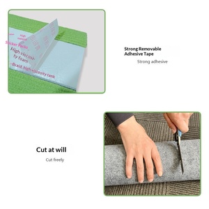 <span class=keywords><strong>Arbre</strong></span> à chat mural en feutre à grimper DIY, griffoir mural pour chat, poteau à griffes personnalisé, absorption de liquide en céramique, tige d'absorption d'eau - Product Image 2