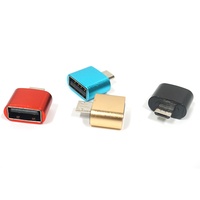Adaptor 5 Pin Mini Micro USB OTG ke USB 2.0/3.0 Tipe-C Bahan Aluminium Alloy Universal untuk Laptop & Tablet Android