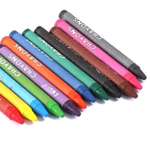 Crayons de cire doux multicolores de haute qualité, non toxiques, 12 couleurs, fournitures artistiques pour enfants, ensemble de crayons de cire - Product Image 3