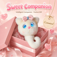 Animal en peluche interactif électrique Starry Blue Eyesmart, animal électronique certifié CE CPC, vente en gros