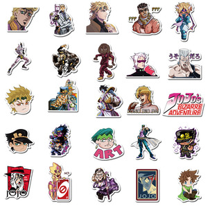 50 ชิ้นอะนิเมะโจโจ้ บิสเซอเร แอดเวนเจอร์การ์ตูนกราฟฟิตี้สติกเกอร์สำหรับสเก็ตบอร์ดกระเป๋าเดินทางแล็ปท็อปขวดโทรศัพท์ DIY ป้ายกำหนดเอง - Product Image 3