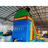 Toboggan gonflable géant en PVC commercial, château gonflable géant, toboggan pour enfants, location pour fêtes en plein air, équipement de parc d'attractions