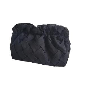 Large Capacity Fruit Pattern Travel Makeup Bag Fashion Cherry <b>Bow</b> & <b>Velvet</b> Plaid Design Reusable Portable Zippered Cosmetic Bag - Product Image 4