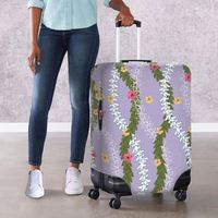 Haute qualité Sublimation anti-poussière voyage accessoires bagages housse de protection Puakenikeni élastique lavable couvre pour valise