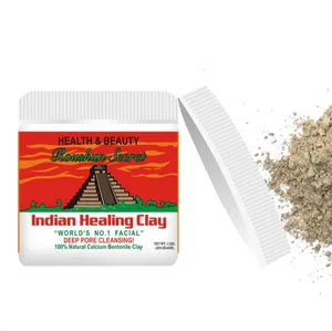 Maschera per il corpo detergente per pori profondi di argilla curativa indiana più venduta maschera di argilla indiana naturale al 100%