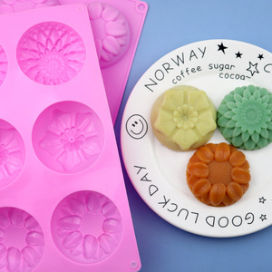 Silicone <b>Mold</b> Cakes <b>Jelly</b> Puddings Handmade Soaps Flower Shapes Heat-Resistant Non-Toxic Easy Demoulding Easy Clean Microwave - Product Image 1
