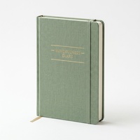 Cuaderno de Tapa Dura con Forro de Tela y Logotipo Personalizado, Diario, Libro de Registro para la Reflexión Diaria y la Mindfulness