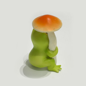 Piccoli ornamenti di rana che scorre acqua vasi di fiori per giardini paesaggistici animali Micro - Product Image 3