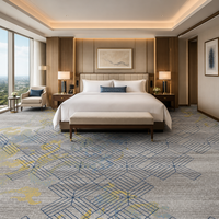 Tapis tissé Axminster de luxe pour chambre d'hôtel, tapis pour hôtel 5 étoiles