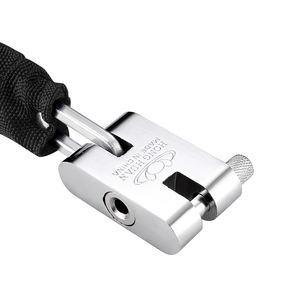 टिकाऊ स्टील साइकिल और मोटरसाइकिल एंटी-चोरी पैडलॉक सार्वभौमिक वर्ग सिर समायोज्य और हटाने योग्य सुविधा हैप्पस LT-060 - Product Image 3