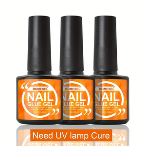 Colle à <span class=keywords><strong>ongles</strong></span> 3-en-1 UV/LED pour capsules acryliques, colle à strass, base de vernis, fournitures de nail art pour salon, marque privée, OEM - Product Image 2