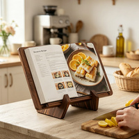 Support de livre pliable en bois, support portable en forme de X pour livre de cuisine, tablette, partition musicale, bureau, comptoir de cuisine, lecture, décoration