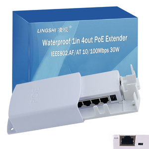 1in 4out Port PoE Extender 100Mbps 30 Wát thích ứng không thấm nước ngoài trời PoE Extender dài khoảng cách PoE mở rộng chuyển đổi cho CCTV máy ảnh - Product Image 2