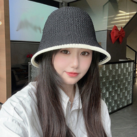 2025 gros KX été plage dentelle évider rotin tressé Articles nouveau Design femmes chapeau de soleil paille seau chapeaux