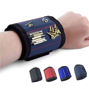 Sangle de poignet magnétique pour outils, en nylon 100%, pour maintenir les objets, sacoche de poignet magnétique portable, vente en gros - Product Image 3