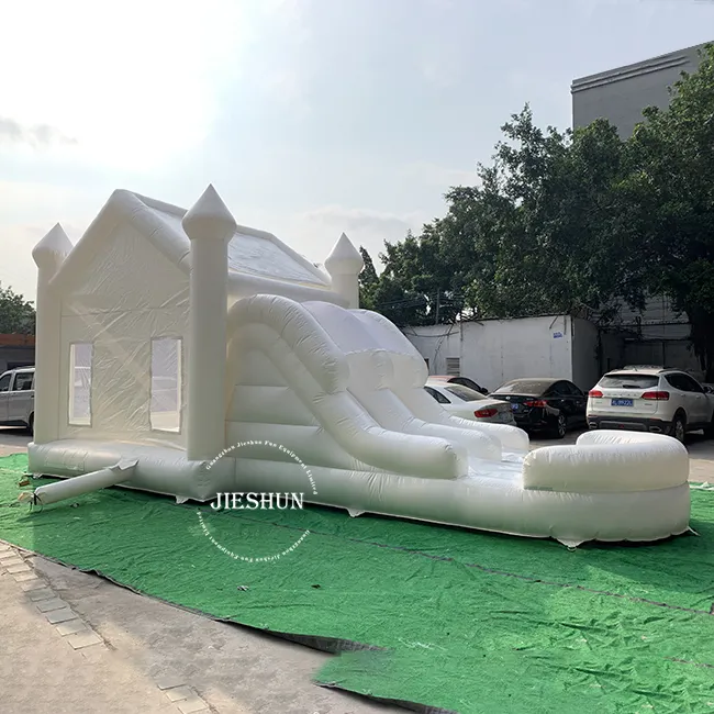 New commercial white bouncy castle inflatable jumping house for kids white bounce house