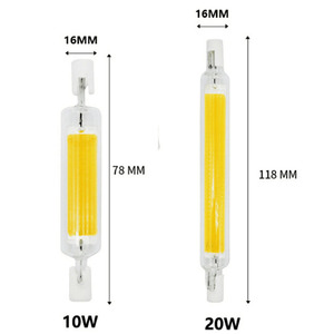 Ac230v 2700k Trắng ấm cơ thể thủy tinh 118mm <span class=keywords><strong>10W</strong></span> <span class=keywords><strong>COB</strong></span> <span class=keywords><strong>R7S</strong></span> dẫn nhẹ Lũ lụt - Product Image 1