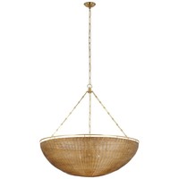 XZ Precio al por mayor Diseño simple Minimalista Tela de cobre Tonos Contemporáneo Araña de dos niveles