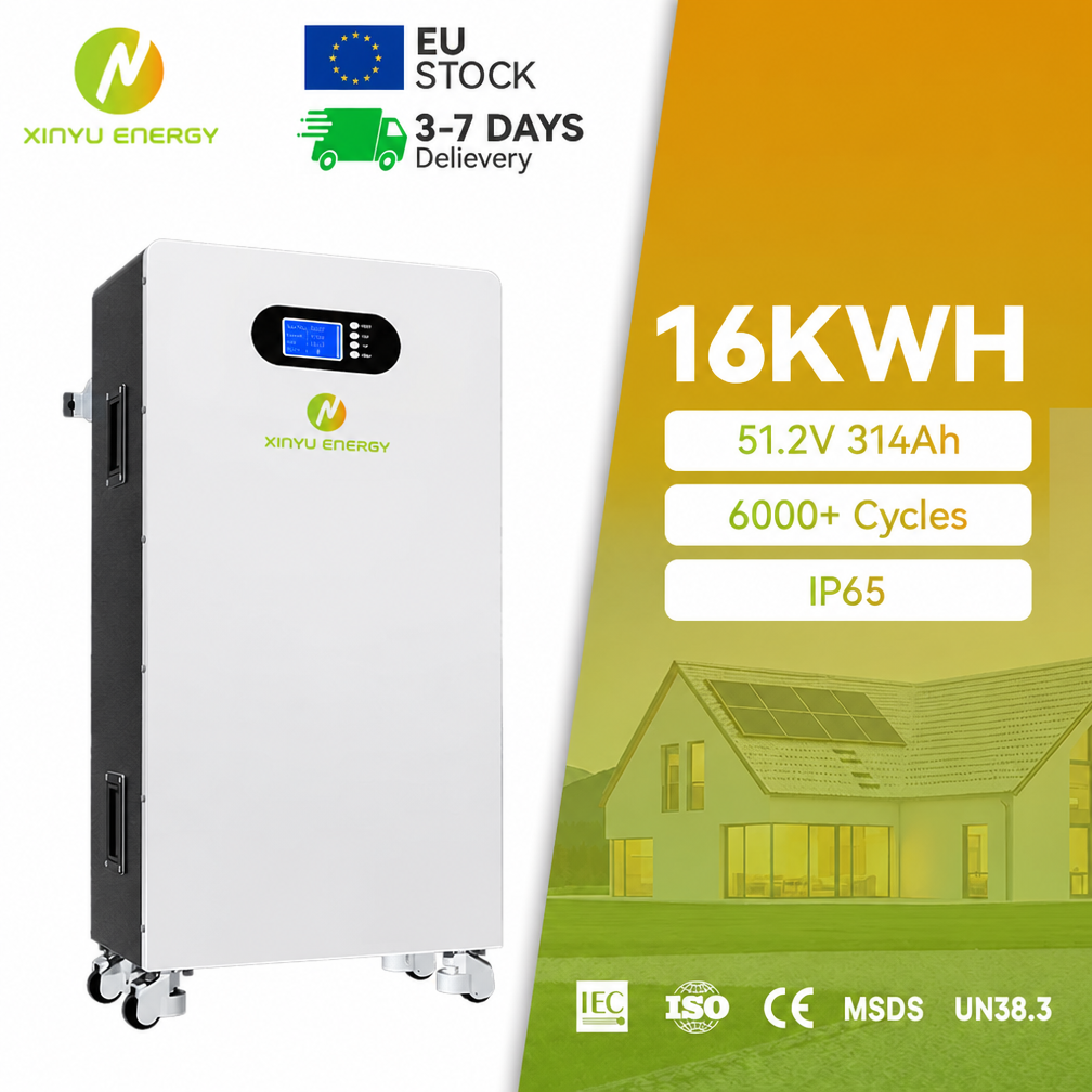 Wheeled Solar Battery 51.2V 16Kwh 32Kwh Lifepo4 Home Battery With Gotion Cells For Solar Power