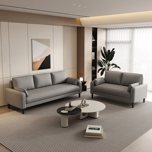 Canapé d'angle moderne et simple <span class=keywords><strong>de</strong></span> <span class=keywords><strong>petite</strong></span> taille en similicuir écologique, deux places, pour salons, propriétés à louer, bureaux et espaces <span class=keywords><strong>de</strong></span> repos - Product Image 3