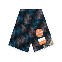 Tela de Algodón Estampada en Cera de Alta Calidad de Fábrica YACHITEX para Vestidos Elegantes de Mujer