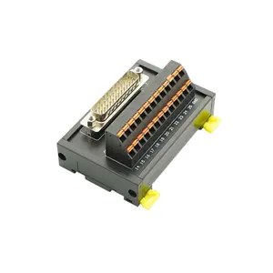 DB25 Relay Terminal Block Industrial Control Module DIN Rail Mount Adapter Board Replacement ADAM-3909 Connector Black Oem Male