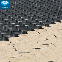 Géocell en HDPE anti-UV pour pavés en béton, stabilisateur de sol pour gravier et gazon, renforcement de voies de circulation, prix bas, extérieur