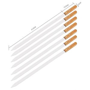 Juego de Utensilios para Asar de Acero Inoxidable, Herramientas para Parrilla, Estilo Persa/Armenio/Turco, Duraderas y Desechables - Product Image 2