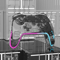 Manette de jeu à lumière LED sans fil à six axes pour PC et Switch Nouveau manette de jeu et contrôleur pour PC Volant compatible Android