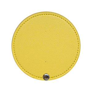 PU Round Pocket Makeup Mirror Multi-Color Simple Portable Creative Touch-Up <strong>Mini</strong> Handheld Ins-Style <strong>Dressing</strong> <strong>Table</strong> - Product Image 6