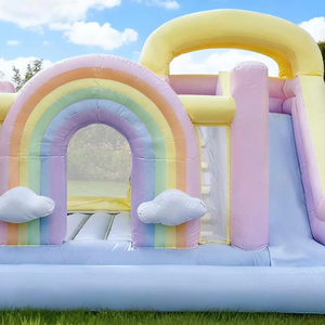 <span class=keywords><strong>Château</strong></span> gonflable rose pour enfants en bas âge et jeunes enfants, pour fêtes intérieures et extérieures, qualité commerciale - Product Image 1