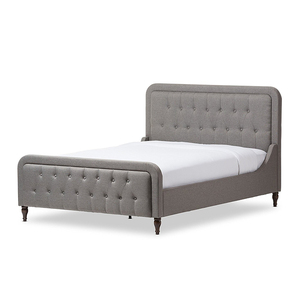 Kích Thước Đầy Đủ Tán Sang Trọng Cao Trở Lại Kích Thước Vua Sang Trọng Vua Hiện Đại Nữ Hoàng Kích Thước Giường Khung - Product Image 1