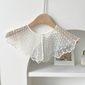 New Lace Embroidery Pearl Little Shawls for Women <b>Spring</b> and Summer With Skirt Shirt <b>Decoration</b> Neck Vest Hollow Collar - Product Image 4