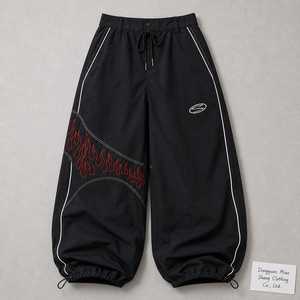 Pantaloni da Sci Larghi Personalizzati da Uomo, Impermeabili in <span class=keywords><strong>Lino</strong></span>, Gamba Larga, Casual, <span class=keywords><strong>Cargo</strong></span>, Taglie Forti, Sportivi, Pantaloni da Neve Larghi da Uomo - Product Image 2