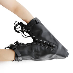 BDSM Bondage Gear Luvas De Sexo Algemas Dog Paw Acoplado Botas De Couro Punho Mitts SM Meias-Adultos Brinquedos Sexuais para Jogos De Fetiche - Product Image 2