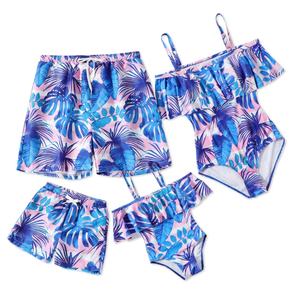 ODM personnalisé, MOQ 50, service OEM, maillots de bain de luxe assortis pour la famille avec imprimé Père Noël, ensemble 4 pièces, maillot de bain femme, bikini, vêtements de plage - Product Image 6