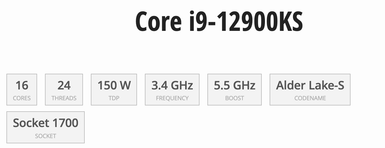 I9-12900KS [Nuevo en caja con garantía de 3 años]