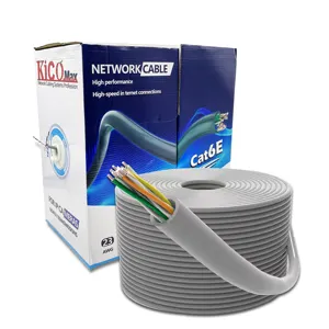 Rede ethernet cabo CAT6e UTP 305m lan cabo interior Cat6 internet cabo fábrica fabricantes