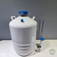 Récipient sous pression en alliage d'aluminium blanc 10L/20L/30L/50L pour azote liquide, équipement de stockage chimique portable, facile à utiliser, garantie 1 an