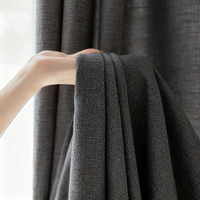 Rideaux et cantonnières occultants doux d'aspect moderne en lin personnalisés avec certification OEKO-TEX Type d'œillets toutes saisons pour un usage domestique