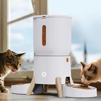 Vente directe d'usine, application de contrôle intelligent, alimentation à distance, distributeur de nourriture pour animaux de compagnie de 5 l, facile à nettoyer