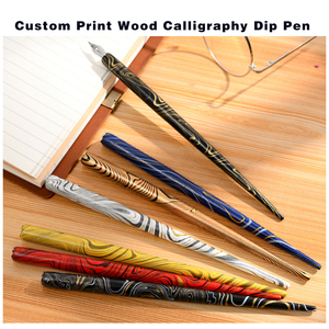 Nghệ sĩ phim hoạt hình thư pháp nhúng Bút Họa sĩ thiết kế nghệ thuật và thủ công bằng gỗ nhúng Bút xử lý - Product Image 5