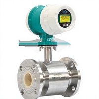 Débitmètre électromagnétique numérique à pince en acier inoxydable à section variable pour liquides (acide citrique), haute précision (+/-0,5%) OEM