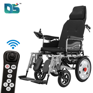 Silla de Ruedas Eléctrica Reclinable con Soporte para el Cuello, Scooter para el Hogar, con Motor de Pedal de 24 V para Transferencia de Pacientes al Aire Libre - Product Image 6