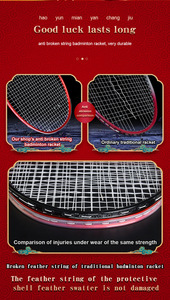 Nouvelle raquette de <span class=keywords><strong>badminton</strong></span> de style chinois, raquette de volant de <span class=keywords><strong>badminton</strong></span> pour les jeux, l'entraînement, l'école, les cadeaux, les expositions d'art, la collection - Product Image 4