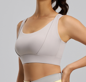 <span class=keywords><strong>Sujetador</strong></span> deportivo para mujer con <span class=keywords><strong>tirantes</strong></span> <span class=keywords><strong>desmontables</strong></span>, almohadillas de alta resistencia que absorben los golpes, adecuado para fitness y yoga - Product Image 4