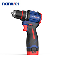 NANWEI – Offre d'usine : Kit d'outils électriques économique 2-en-1 – Perceuse sans balais Li-ion et tournevis rechargeable