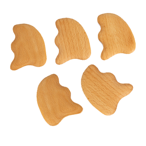 Logo personalizzato in legno Gua Sha massaggiatore di alta qualità strumenti per tutto il corpo linfatico drenaggio Cellulite massaggio viso - Product Image 1