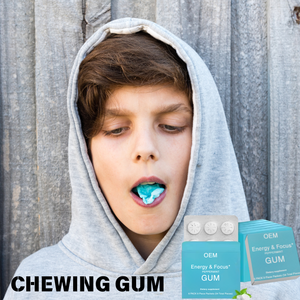 Tablet bebas gula OEM/ODM l-theanine Energy kafein <span class=keywords><strong>Gum</strong></span> Focus dan Energy <span class=keywords><strong>Gum</strong></span> - Product Image 3