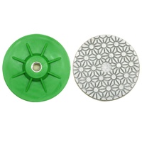 Meilleures ventes : Tampon de polissage diamanté 3 pouces (80 mm) à filetage M10, 4 étapes, pour le polissage humide du granit et du marbre sur meuleuse d'angle